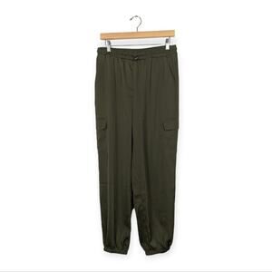 BAILEY 44 Green Lightweight Satin Cargo Jogger Size XL